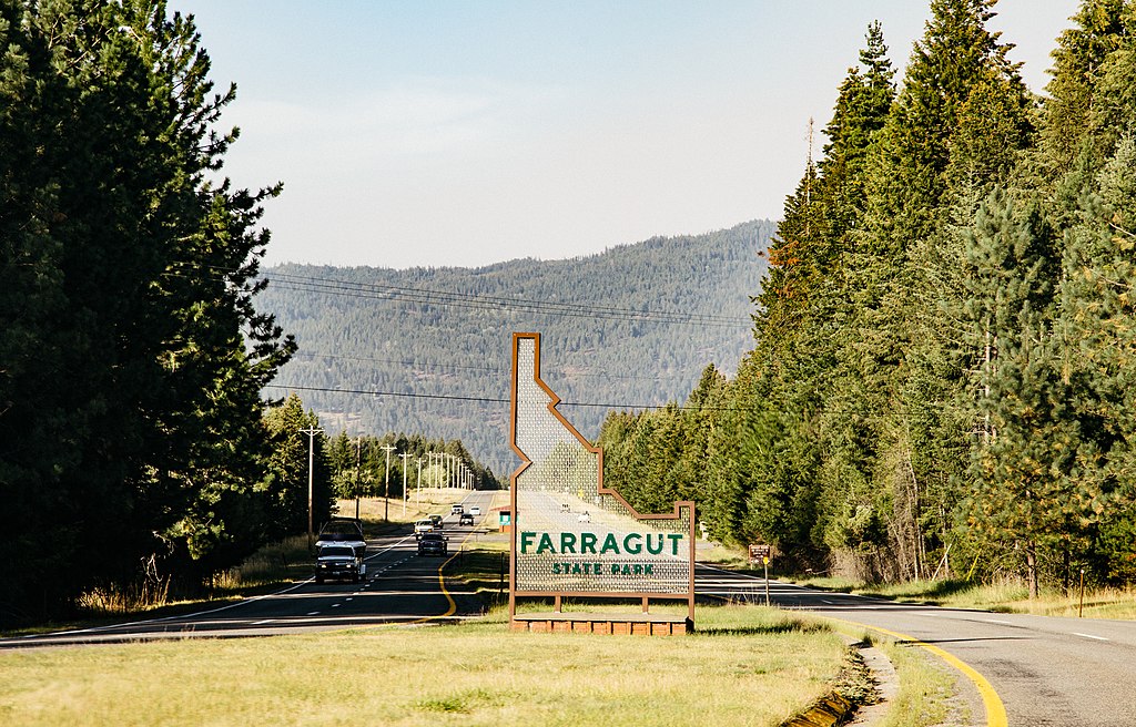 Farragut State Park Welcome Sign, Idaho